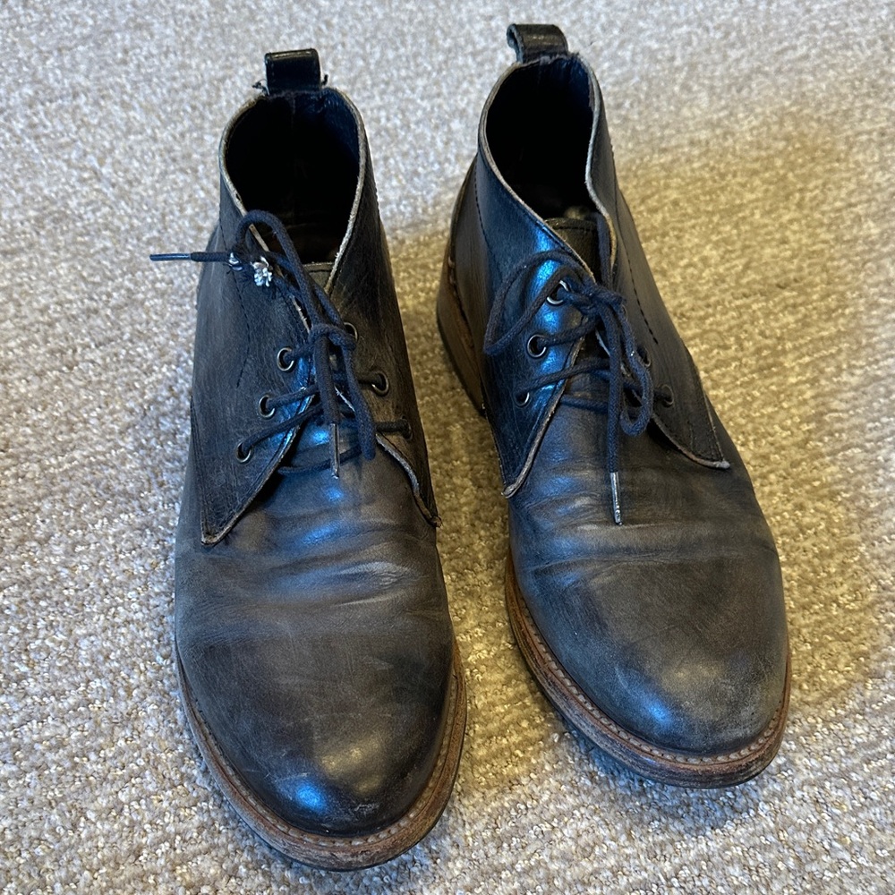 Freebird McCoy Men's Black Leather Chukka Boots - Classic Lace-Up Style